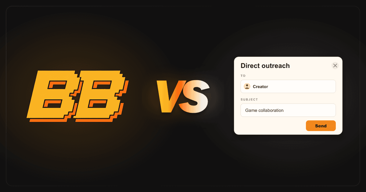 Bounty Board compared with a direct outreach email compose window