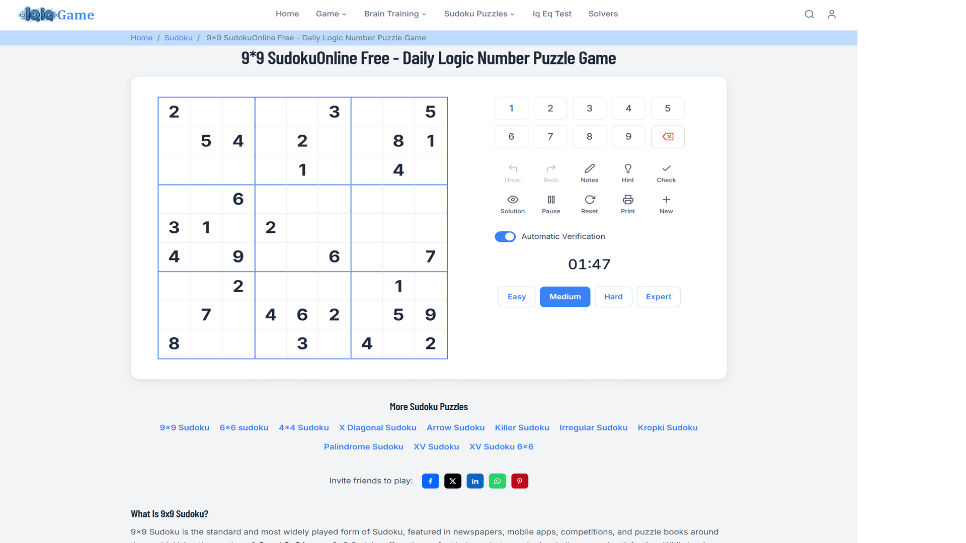 iQiQGame Sudoku
