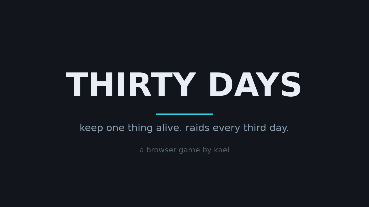 Thirty Days