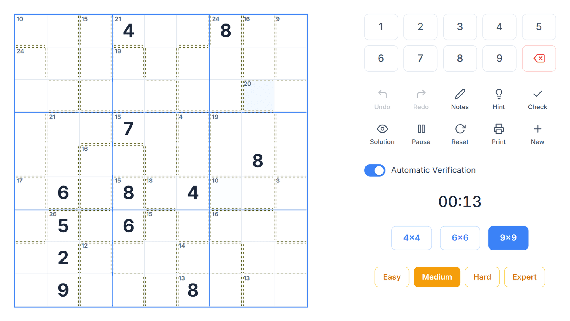 iQiQGame Killer Sudoku
