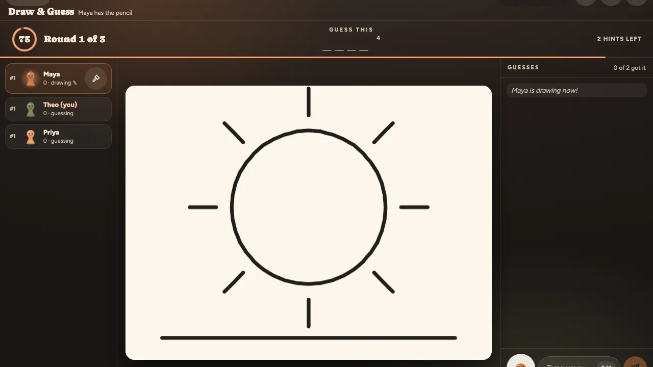 Draw and Guess: Drawing Game Online screenshot 1