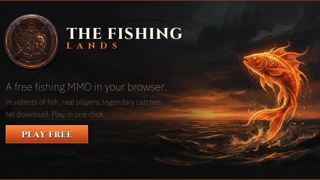 The Fishing Lands: Free Fishing MMO in Your Browser cover art