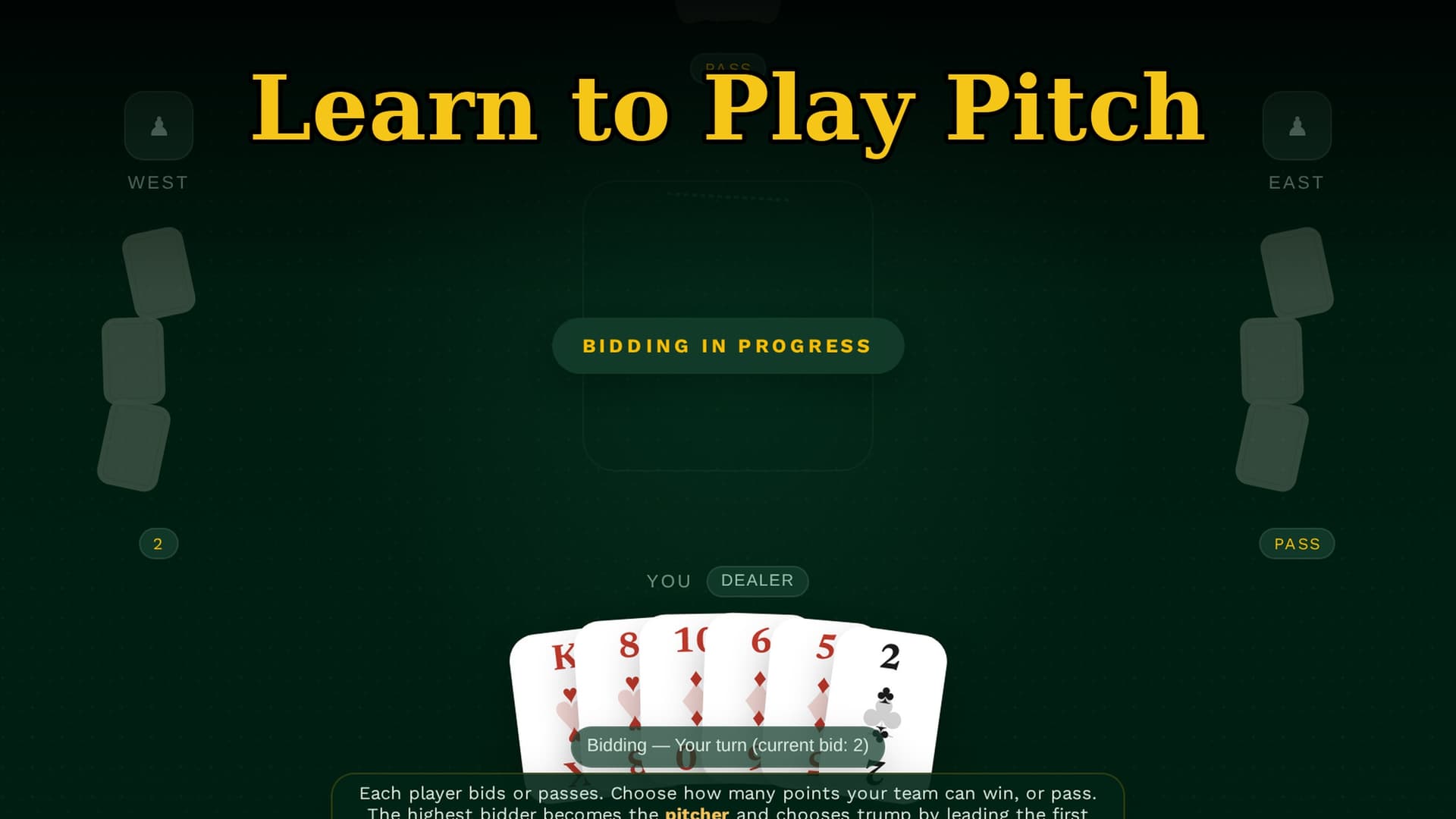 Learn to Play Pitch