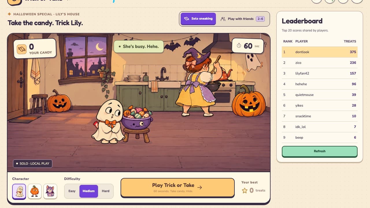 Trick or Take screenshot 1